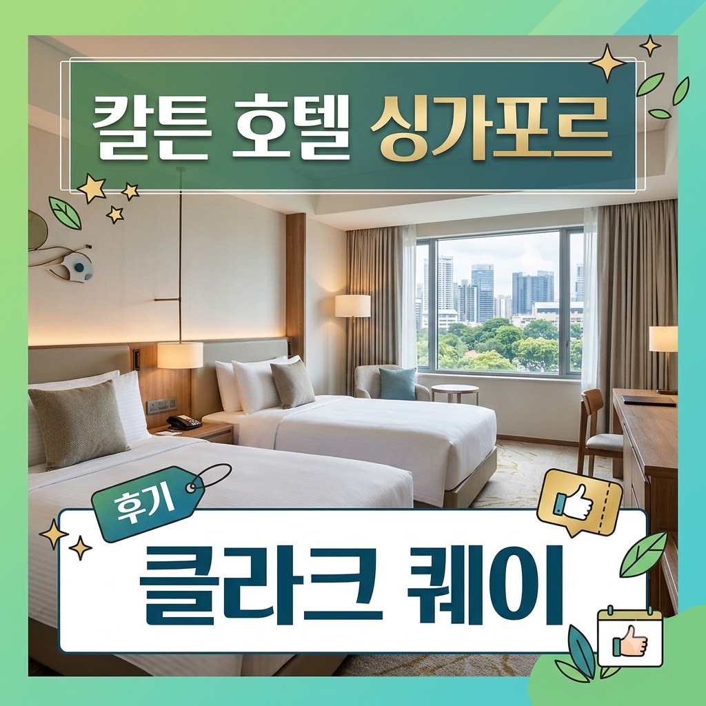 칼튼 호텔 싱가포르 가족여행 숙소 후기, 예약 팁까지 총정리